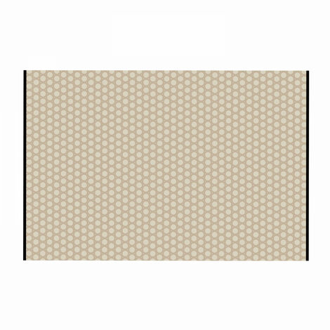 Tapis d'extérieur rectangulaire à motifs double-face en polypropylène