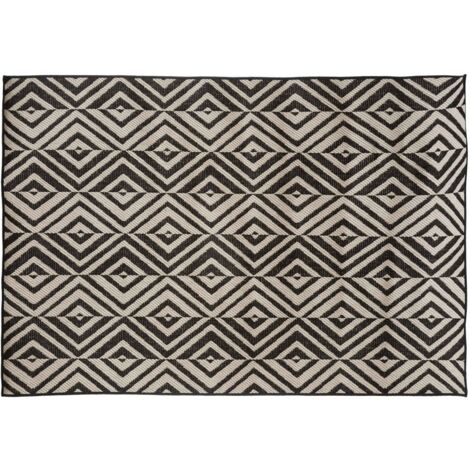 Tapis d'extérieur rectangulaire à motifs géométriques
