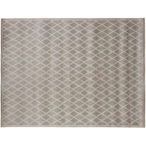 Tapis d'extérieur rectangulaire à motifs losanges