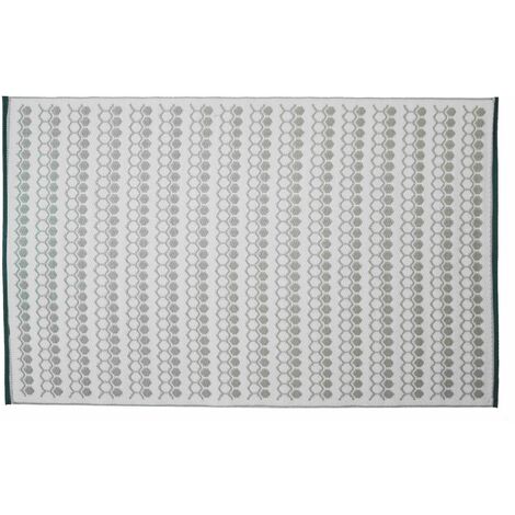 Tapis d'extérieur rectangulaire pvc gris 180 x 120 cm - Gris