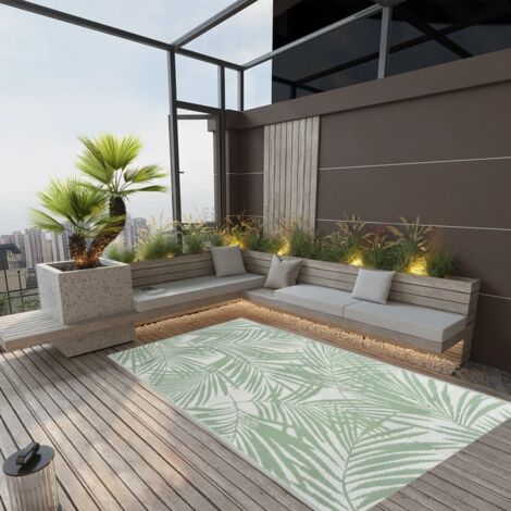 Tapis d'extérieur Terrasse Salon Cuisine - Tapis de jardin Vert 160x230 cm PP BV800212