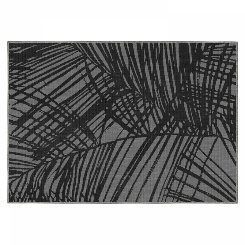 Tapis d'extérieur en polypropylène 200 x 290 cm noir - Noir