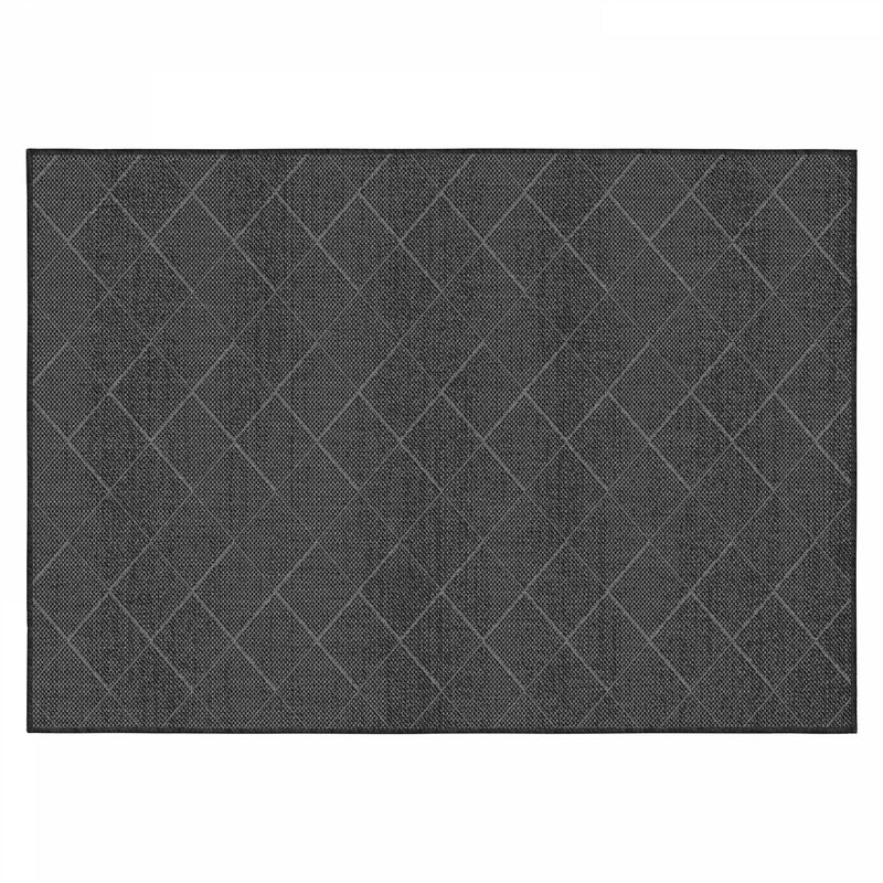 Oviala - Tapis d'extérieur en polypropylène 120 x 170 cm noir