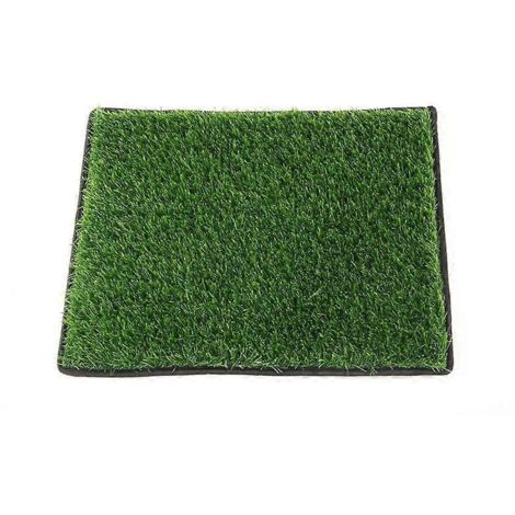 Tapis d'herbe pour chien lavable, coussin d'urine pour animaux, tapis hygiénique pour chiot extérieur, protection anti-fuite 0,46x0,36 m.