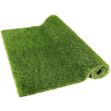 Tapis d'herbe verte synthétique 30 mm fausse pelouse dans une villa rouleau supérieure