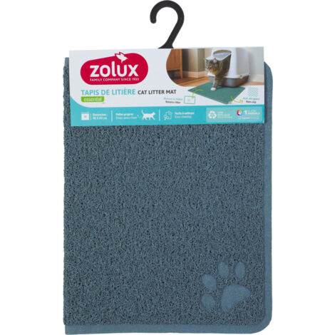Tapis d'hygiène 40 x 60 cm bleu pour maison de toilette chat - zolux
