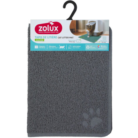 Tapis d'hygiène 40 x 60 cm gris pour maison de toilette chat - zolux