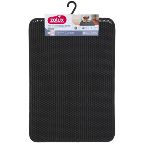 Tapis d'hygiène double fond 45 x 65 cm pour maison de toilette chat - zolux