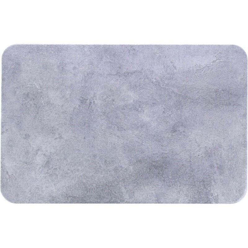 Tapis diatomite 39x60 cm - gris facon beton Tendance