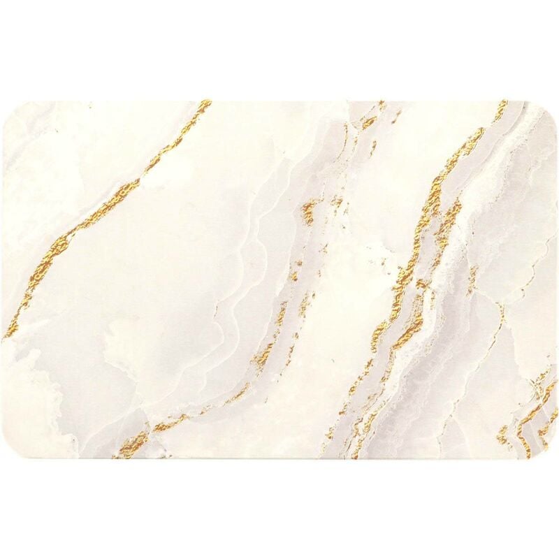 Tapis diatomite 39x60 cm - marbre Tendance