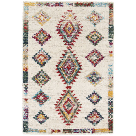 Tapis d'inspiration berbère à losanges - 120x170cm - Tiki