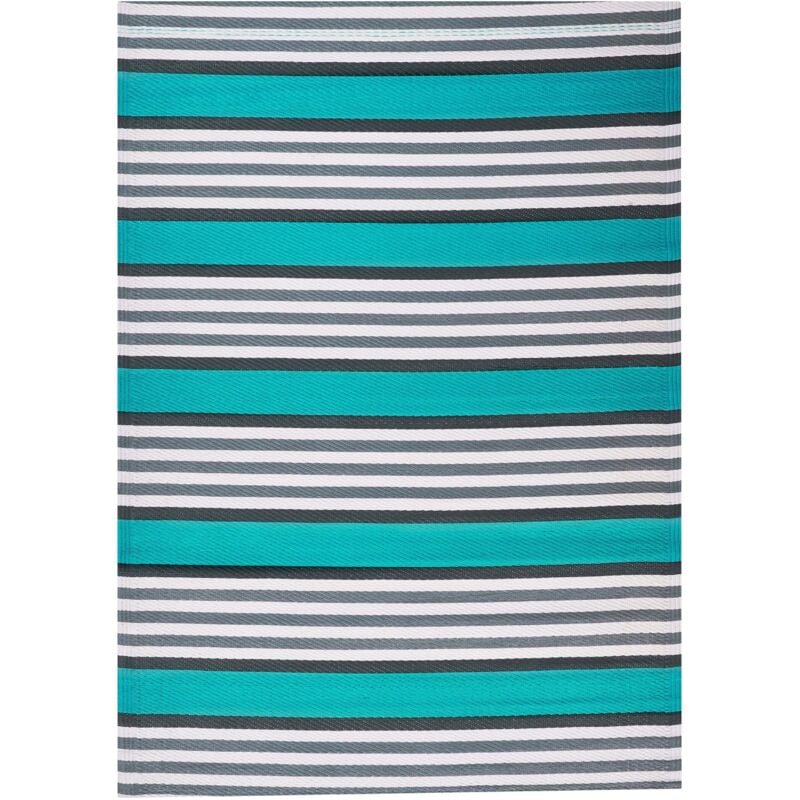 Beliani - Tapis d'Intérieur et d'Extérieur 120 x 180 cm Tissu Synthétique Turquoise Saugor