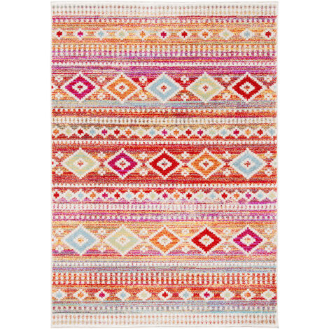 Safavieh Global Indoor Woven Area Rug, Adirondack Collection, ADR276, in Rust & Ivory,