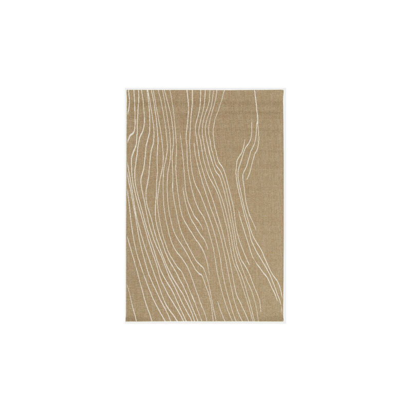 Décoweb - Tapis d'extérieur ou d'intérieur - Riviera - Beige et crème - 160 x 230 cm
