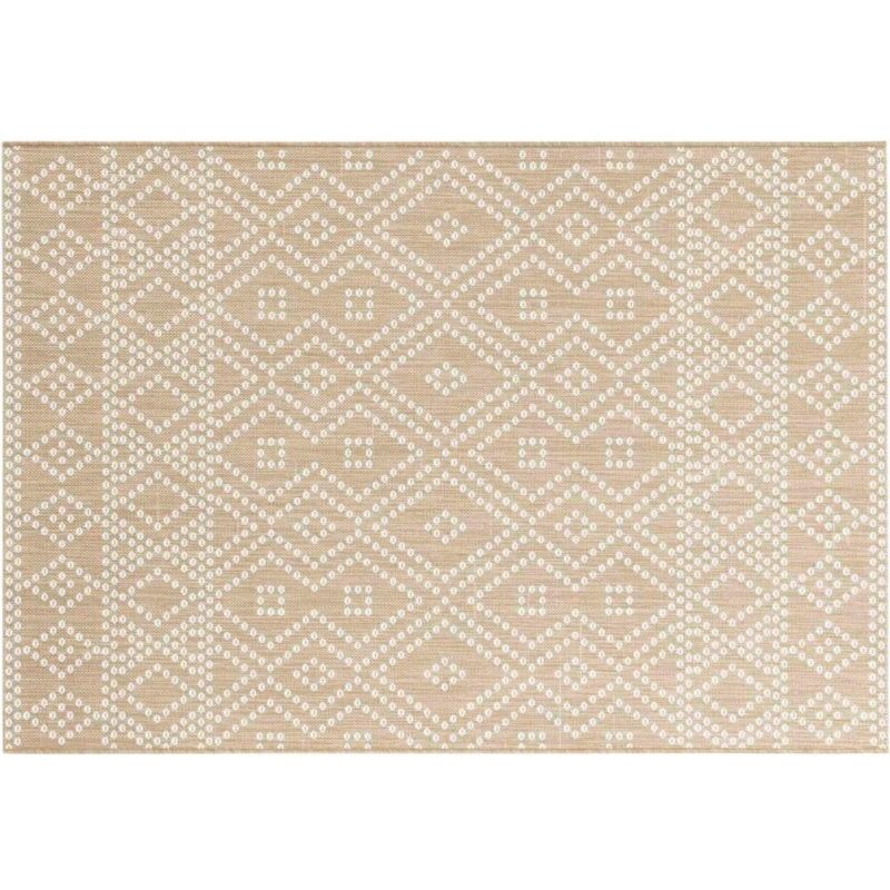 Tapis Rectangle Tania Tissé Plat - 120x170 cm ou 160x230 cm - Élégance et Durabilité pour Votre Intérieur - 170x120 cm.