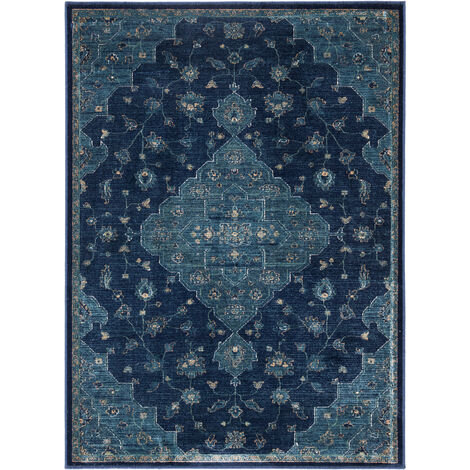 Safavieh Traditional  Indoor Woven Area Rug, Vintage Collection, VTG873, in Navy & Teal,