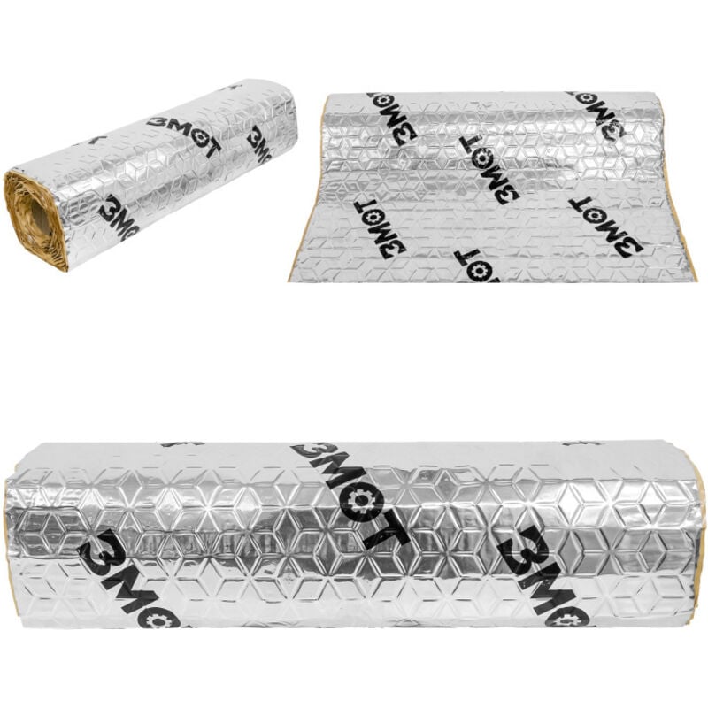 Tapis d'isolation 50x400cm voiture véhicule isolation compartiment moteur isolation contre les bruits d'impact 2m²