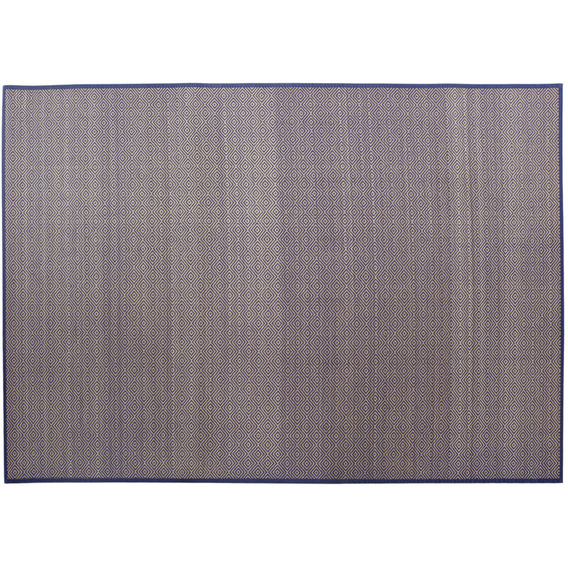 Tapis Bambou 120X180X0,5 Géométrique Bleu