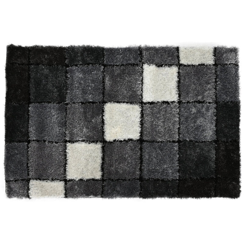Tapis of the Brand, Colour Black and White, of polyester (120 x 180 x 2 centimètres). - Dkd Home Decor