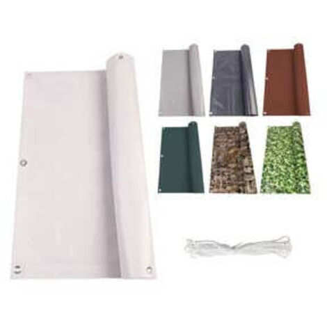 Tapis d'ombrage en PVC - mt.6x0,90h. couleur blanche