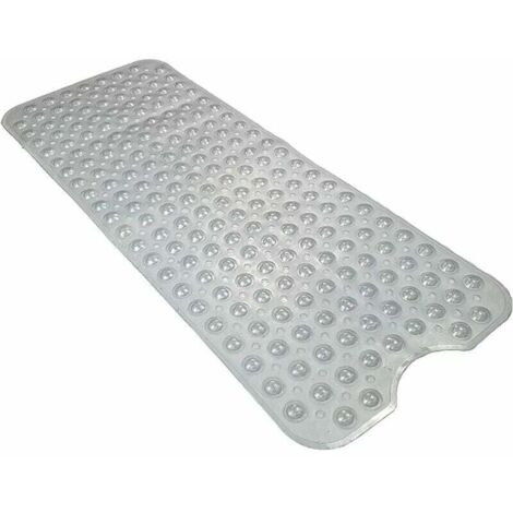 Tapis douche hypoallergénique antidérapant - Extra long antibactérien lavable en machine