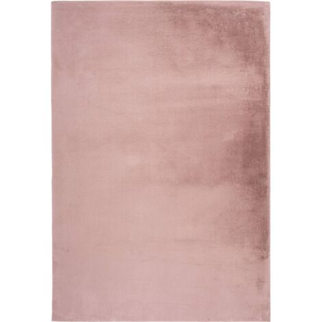 Tapis doux rose pastel poil court 21 mm intérieur - 160 x 160 cm
