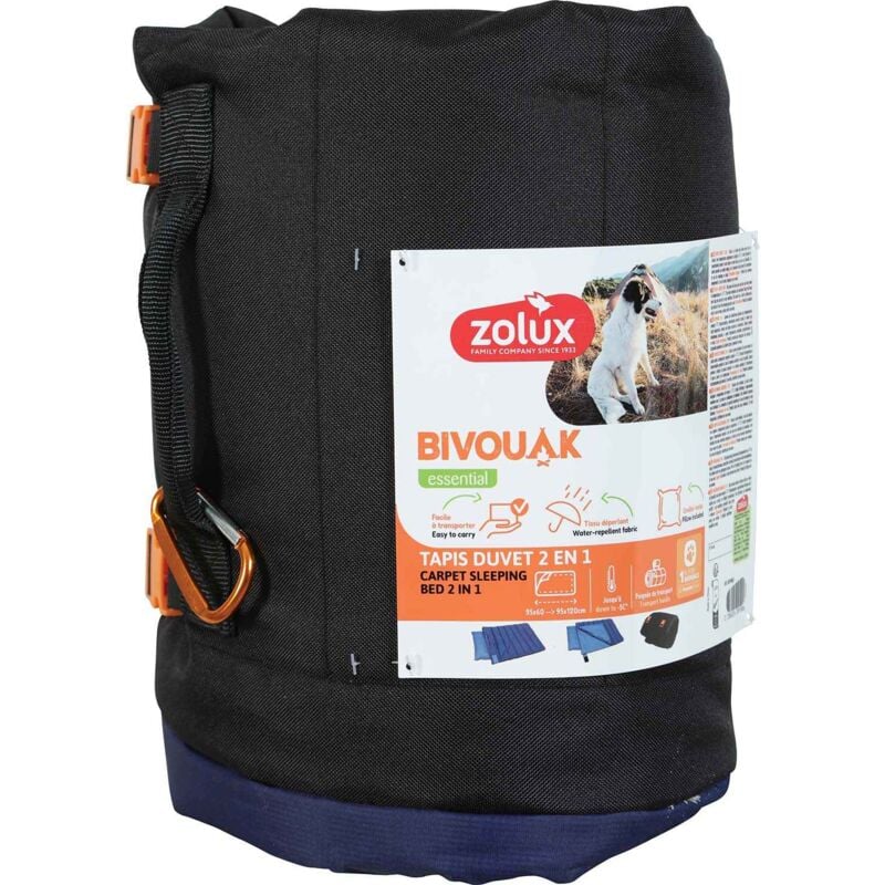 Zolux - Tapis duvet 2 en 1 en tissu déperlant Bivouak