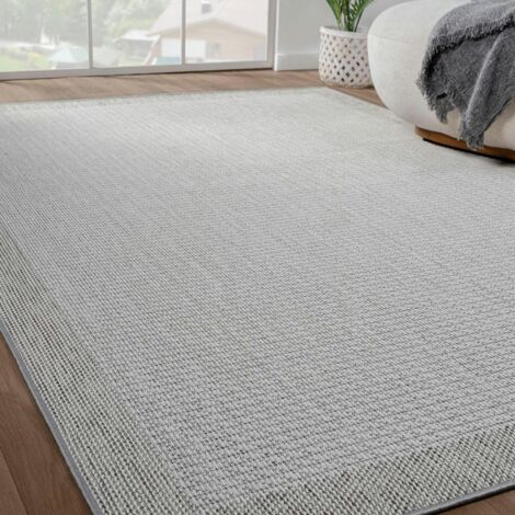 Tapis écru et gris – style minimaliste