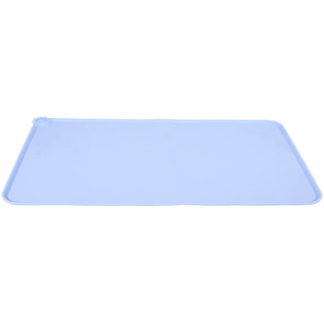 Tapis écuelle silicone bleu L 55 x 39 cm pour chien - zolux