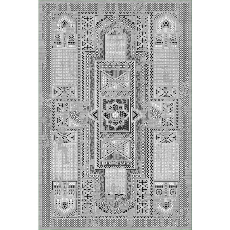Vendorflair - Tapis edfou Gris Dimensions - 200x300 – Qualité supérieure pour Maison, Appartement, Bureau – Style élégant et durable – Confort