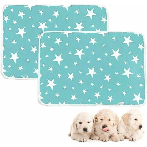 Tapis Éducateurs Chien, Lot De 2 Tapis Éducateurs Pour Apprentissage De La Propreté - Absorption Rapide De L'Urine - Réutilisable - Accessoire D'Exercer Pour Animaux 50X70