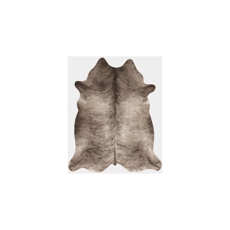 Tapis effet peau de vache - Paquerette - Grège - 155 x 190 cm