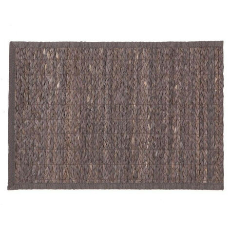 Tapis en bambou 120 x 170cm gris foncé