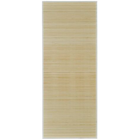 Tapis en bambou naturel à latte Rectangulaire 150 x 200 cm