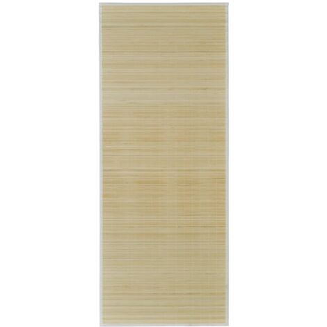 Tapis en bambou naturel à latte Rectangulaire 80 x 300 cm