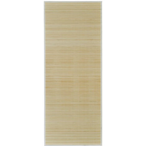 Tapis en bambou naturel à latte Rectangulaire 80x300