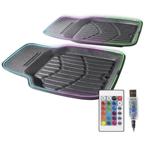 Tapis en caoutchouc LED Glow avec sélection des couleurs