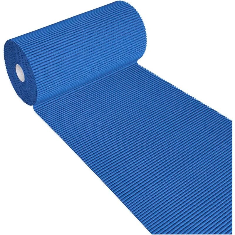 Tapis en gomme Souple Piscine Évier Rouleau de 15 mètres Polyvalent - Bleu