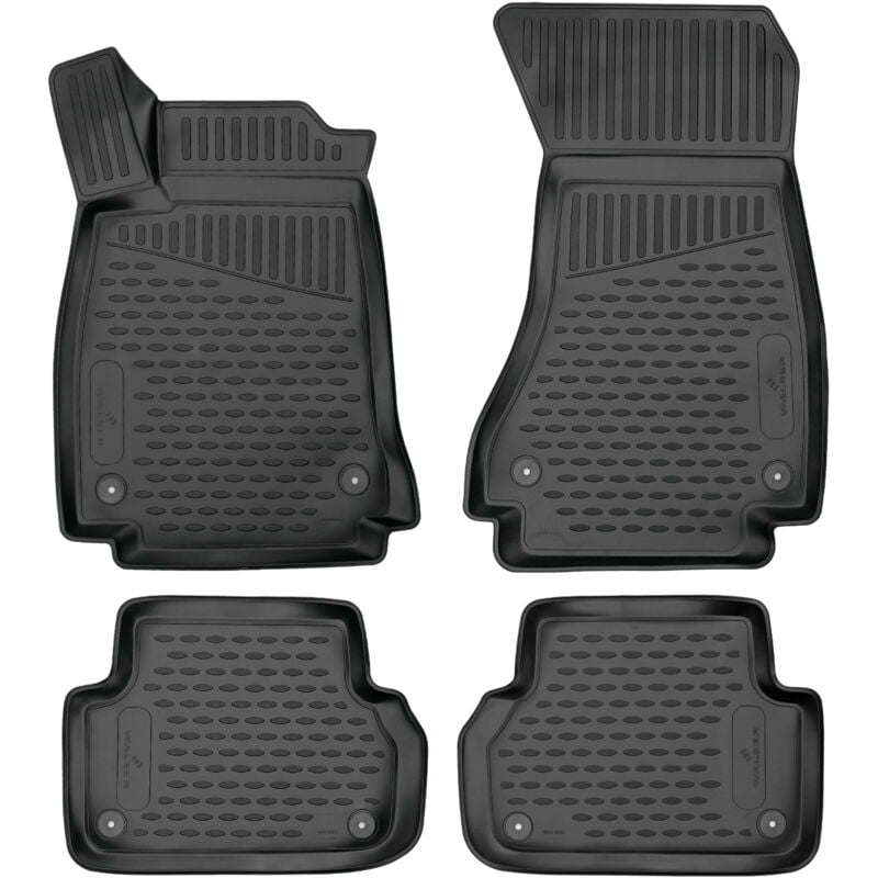 Tapis en caoutchouc XTR pour Audi A4 05/2015-Auj., A4 Avant 08/2015-Auj., A4 Allroad 01/2016-Auj.