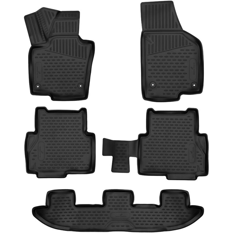 Tapis en caoutchouc xtr pour vw Sharan/Seat Alhambra 06/2010-Auj.