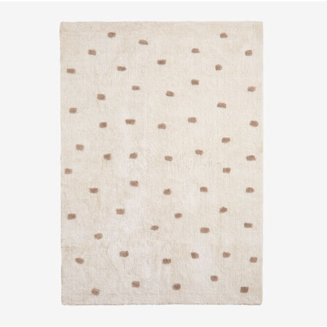 Tapis en coton (170x120 cm) Jankiel Kids SKLUM Brun Blé