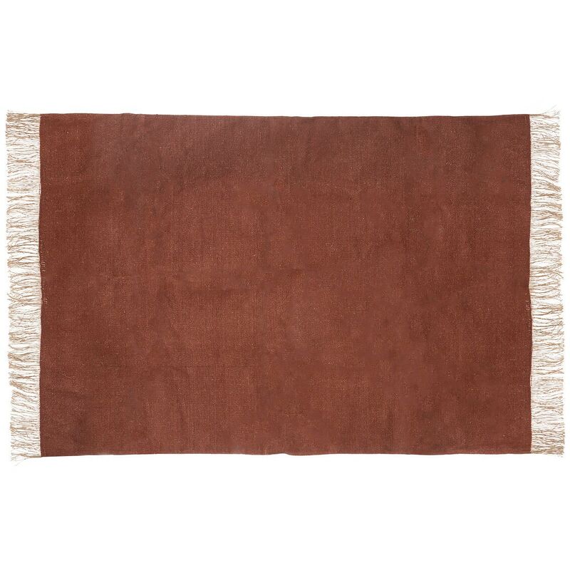 Atmosphera - Tapis coton et jute Bota Terracotta 120x170