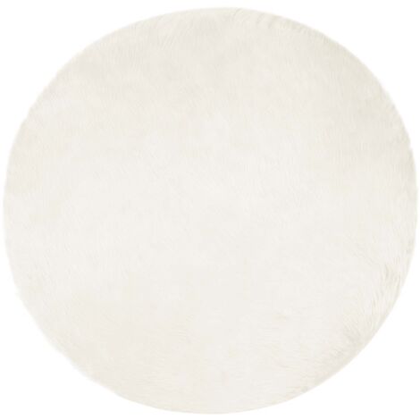 Tapis en fausse Tafalla Blanc Ø 100 cm Polyester