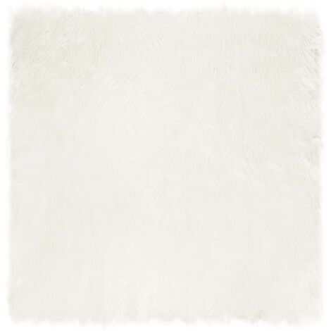 Tapis en fausse Tafalla Blanc 240 x 240 cm Polyester