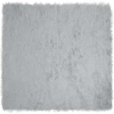 Tapis en fausse Tafalla Gris 200 x 200 cm Polyester
