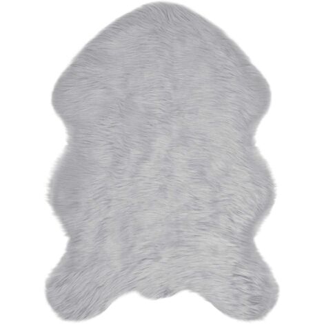 Tapis en fausse Tafalla Gris 60 x 90 cm Polyester