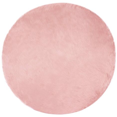 Tapis en fausse Tafalla Rose Ø 80 cm Polyester
