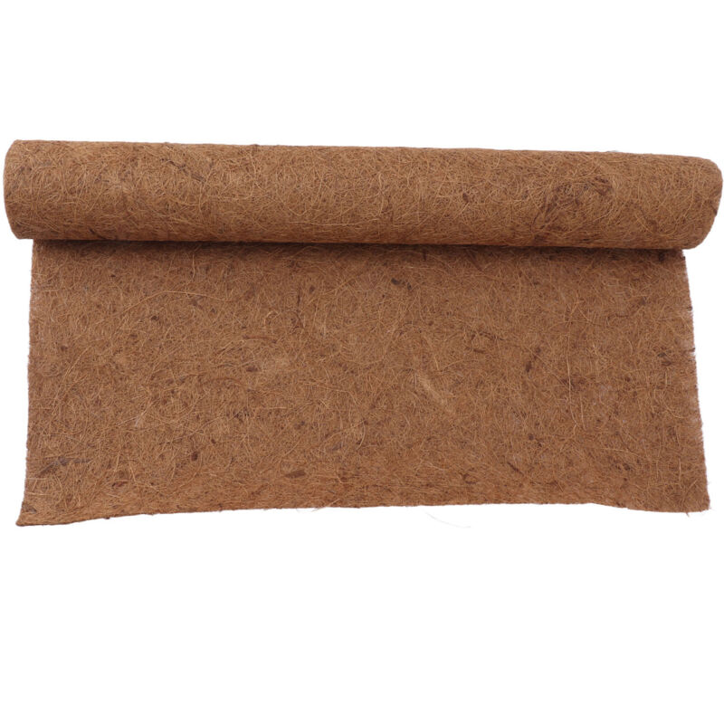 Tapis en Fibre de Coco Anti-Dérapant pour Reptiles - Décoration de Cage Chaude pour Tortues et Lézards - 1.6x4.9 Pieds