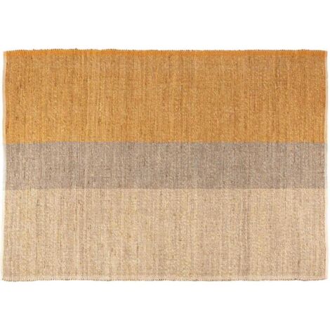 Tapis en jonc de mer et coton mirabelle Karan