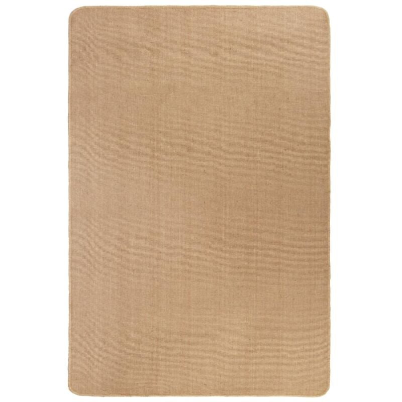 Vidaxl - Tapis en jute avec support en latex 70 x 130 cm Naturel